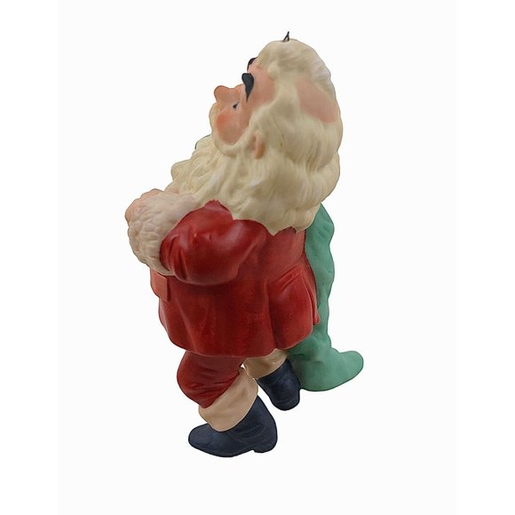Hallmark Cards Favorite Santa Ornament Hand Painted Fine Porcelain 1987 No Box - Picture 3 of 7